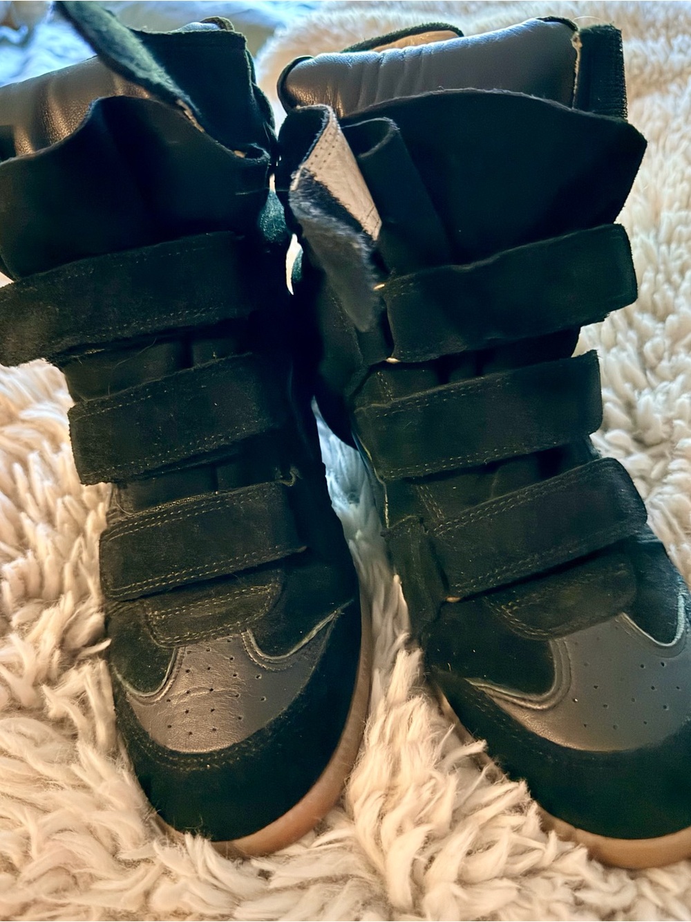 Isabel Marant Black Suede Bekett Sneakers size EU 39/ US 9 - EUC - Picture 2 of 13